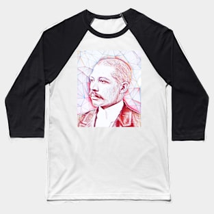 George Washington Williams Portrait | George Washington Williams Artwork | Line Art Baseball T-Shirt